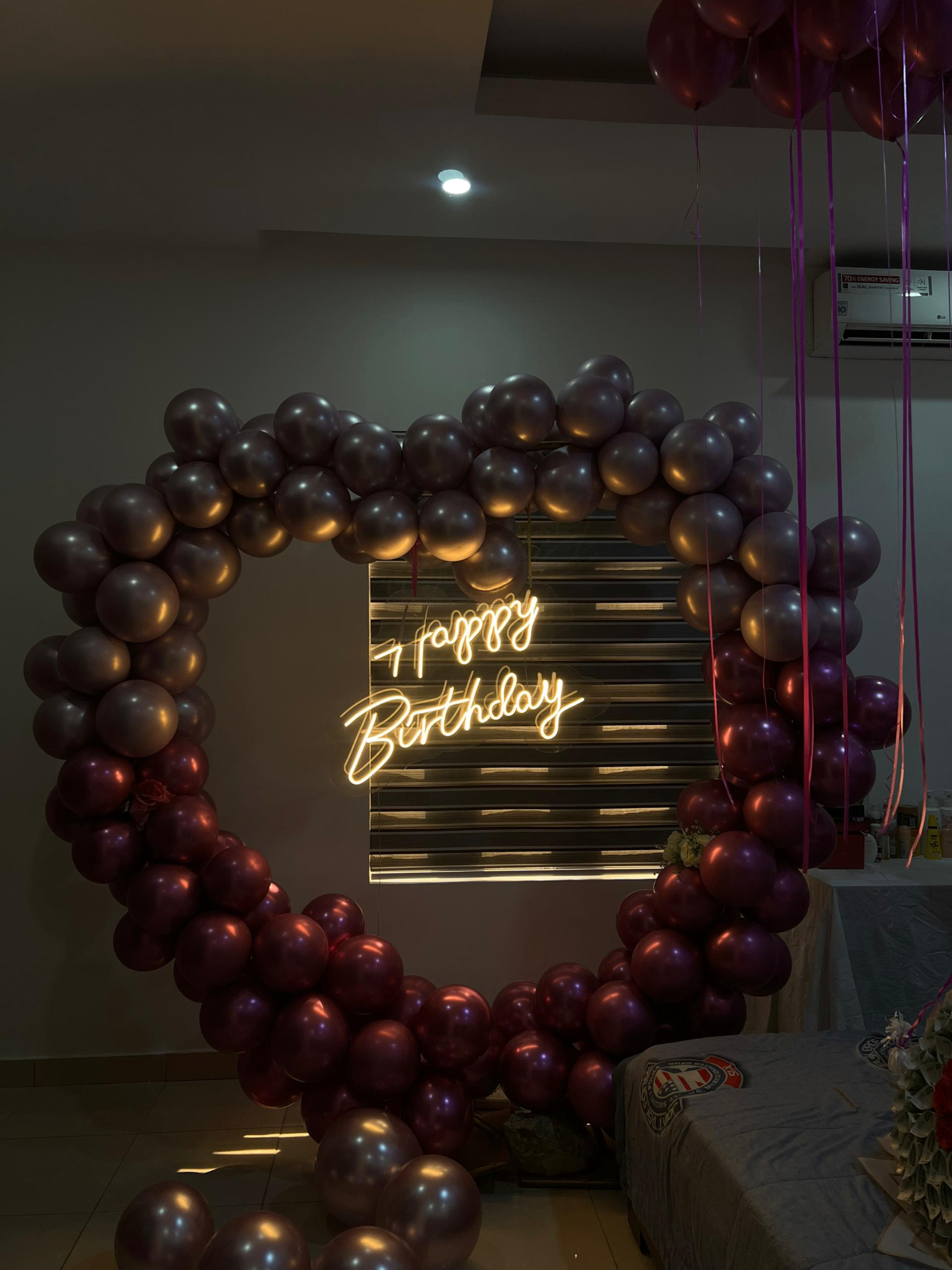 Burgundy Heart Glow